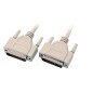 MicroConnect DB25-DB25 10m M/M, Beige